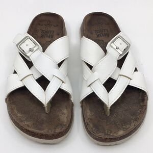 Muk Luks Shayna Terra Turf Open Toe Sandals Flip Flops Sz 7